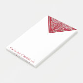 Red Bandana Post-it Notes (Schuin)