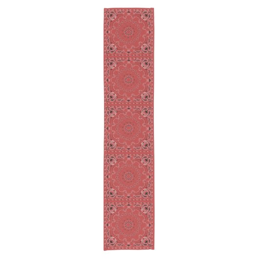 Red Bandana Short Table Runner Korte Tafelloper (Voorkant)