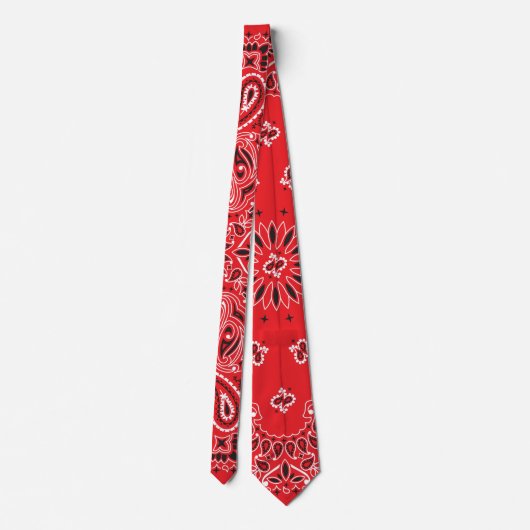Red Bandana Stropdas (Achterkant)