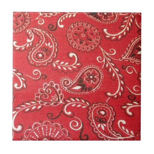 Red Bandana Tegeltje (Voorkant)