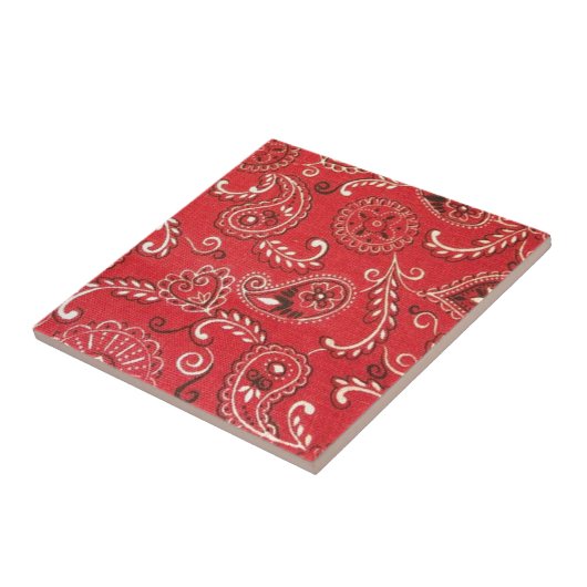 Red Bandana Tegeltje (Zijkant)