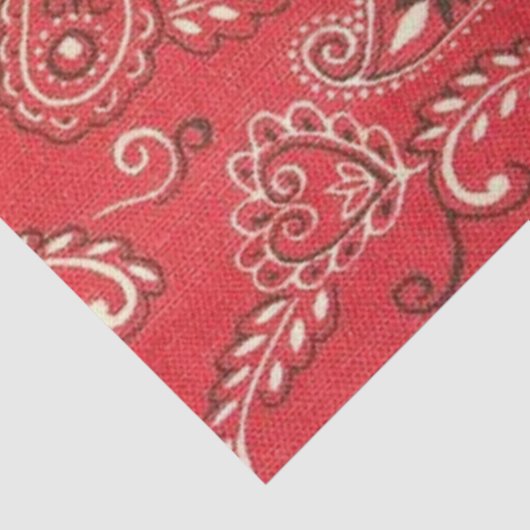 Red Bandana Tissuepapier (Detail)