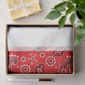 Red Bandana Two Tone Yellow White Rustin Modern Tissuepapier (Geschenk)