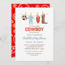 Red Bandana Westerne Cowboy Birthday