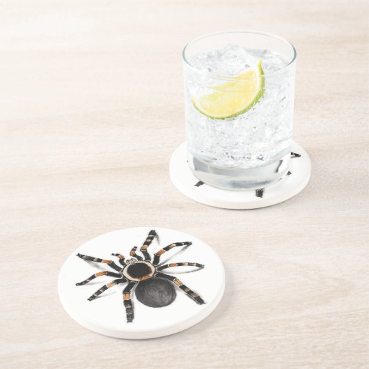 Red Banded Tarantula spider Zandsteen Onderzetter (Zijkant)