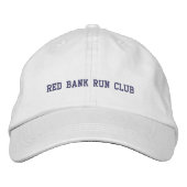 Red Bank Run Club Honkbalhoed Geborduurde Pet (Voorkant)