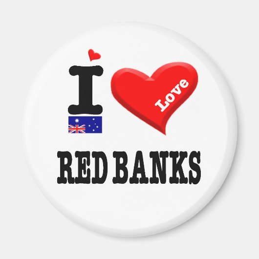 RED BANKS - I Love Magneet (Voorkant)