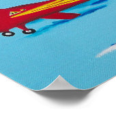 Red Banner Plane Poster (Hoek)