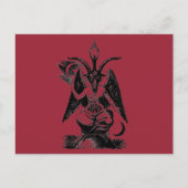 RED BAPHOMET-BRIEFKAART BRIEFKAART (Voorkant)