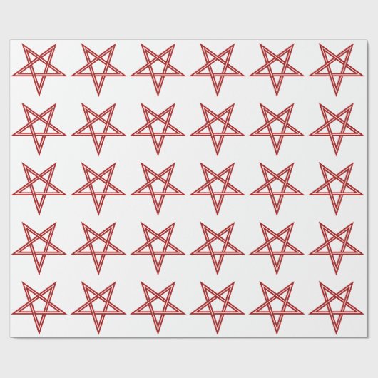 Red Baphomet Cadeaupapier (Vlak)