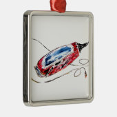 Red Barber Clippers Metalen Ornament (Rechts)