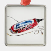 Red Barber Clippers Metalen Ornament (Voorkant)