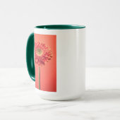 Red Barberton Gerbera Daisy Flower Mok (Voorkant links)