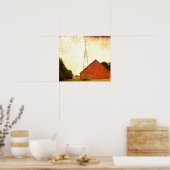 Red Barn Art 2 Poster (Keuken)