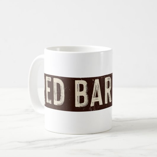 Red Barn Art Coffee Mok (Voorkant links)