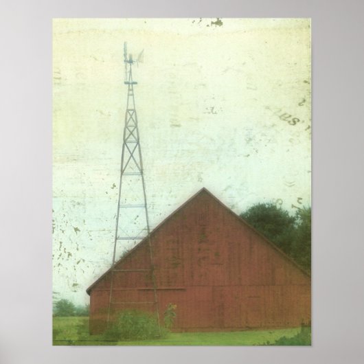 Red Barn Art Poster (Voorkant)