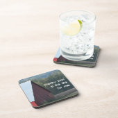 Red Barn Autumn Trees Bier Onderzetter (Rechterzijde)