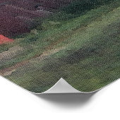 Red Barn Autumn Trees Poster (Hoek)