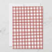 Red Barn Boerderij Animal Baby shower Invitation Kaart (Achterkant)