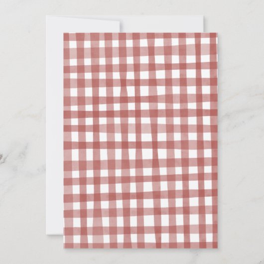 Red Barn Boerderij Animal Verjaardagsfeestuitnodig Kaart (Achterkant)