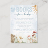 Red Barn Boerderij Dier Baby shower Boekaanvraag Informatiekaartje (Voorkant)
