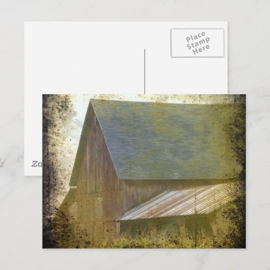 Red Barn Briefkaart (Voorkant / Achterkant)