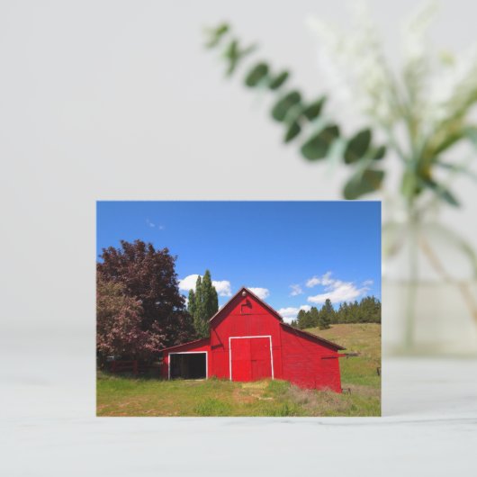 Red Barn Briefkaart (Staand voorkant)