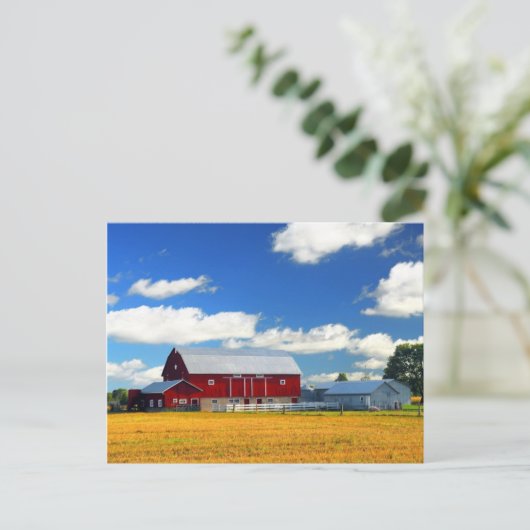 Red Barn Briefkaart (Staand voorkant)