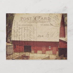 Red Barn Briefkaart Digital Art