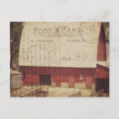Red Barn Briefkaart Digital Art (Voorkant)