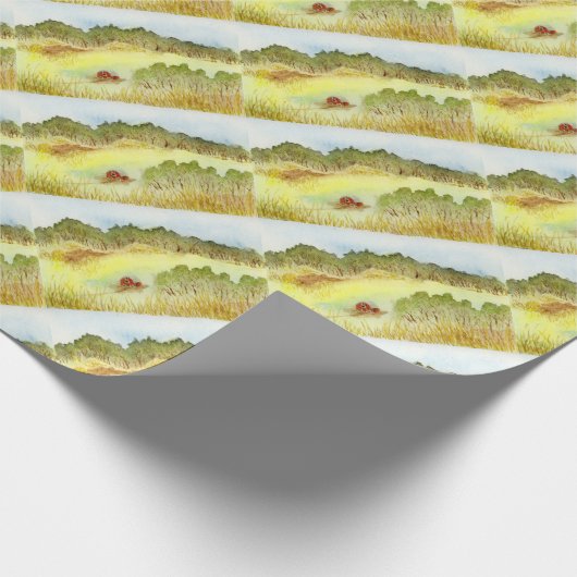 Red Barn Cadeaupapier (Hoek)