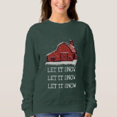 Red Barn Country laat het sneeuwen Trui (Voorkant)