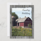 Red Barn Country Weddenschap Save the Date (Voorkant)