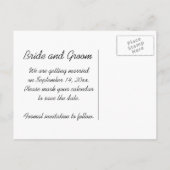 Red Barn Country Weddenschap Save the Date Aankondigingskaart (Achterkant)