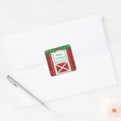 Red Barn door aangepaste Stickers voor tekstvakant (Envelop)