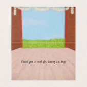 Red Barn en Daisies Country Wedding Bedankt Kaart (Binnenkant ongevouwen)