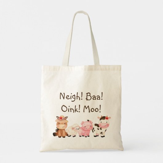 Red Barn en Duck persoonlijke Canvas tas (Achterkant)