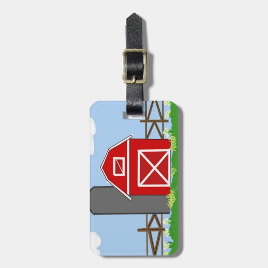 Red Barn en Silo Bagagelabel (Voorkant verticaal)