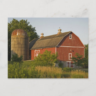 Red Barn en Silo Briefkaart