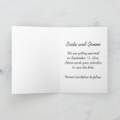 Red Barn en Silo Country Wedding Save the Date Aankondiging (Binnen)