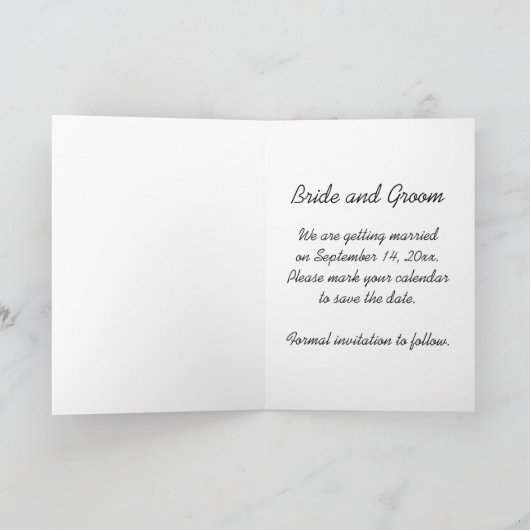 Red Barn en Silo Country Wedding Save the Date Aankondiging (Binnen)