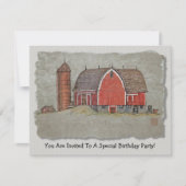 Red Barn en Silo Kaart (Voorkant)