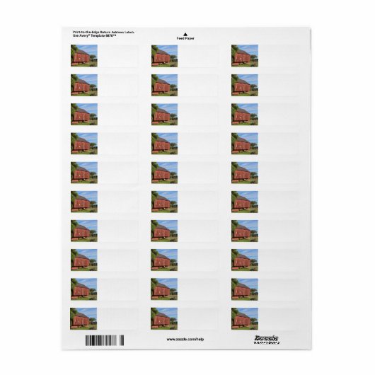 Red Barn Etiket (Full Sheet)