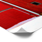 Red Barn Farmhouse Poster Print Wall Art (Hoek)