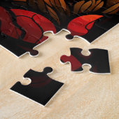Red Barn Glas in lood Puzzel (Zijkant)