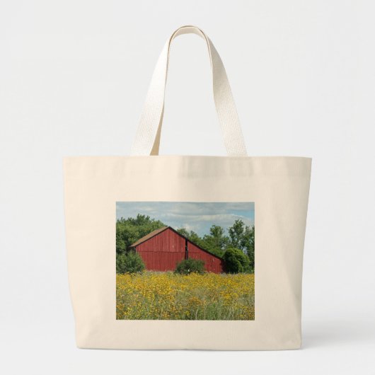 Red Barn Grote Tote Bag (Voorkant)