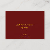 Red Barn in het najaar van de ATC Visitekaartje (Achterkant)