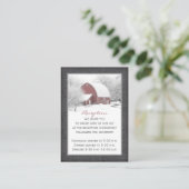 Red Barn in Winter Reception Enclosure Kaart 2 (Staand voorkant)