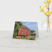 Red Barn Kaart (Gele Bloem)