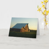 Red Barn Kaart (Gele Bloem)